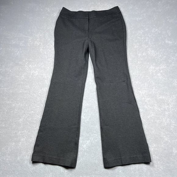 Talbots Pants Womens Size 8 Gray Boot Casual Pants Stretchy Business Wear - Picture 1 of 8